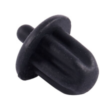 50X Schwarz Gummi 6,35 mm Audio Jack Pc Dvd Mikrofon Sockel  Schutz