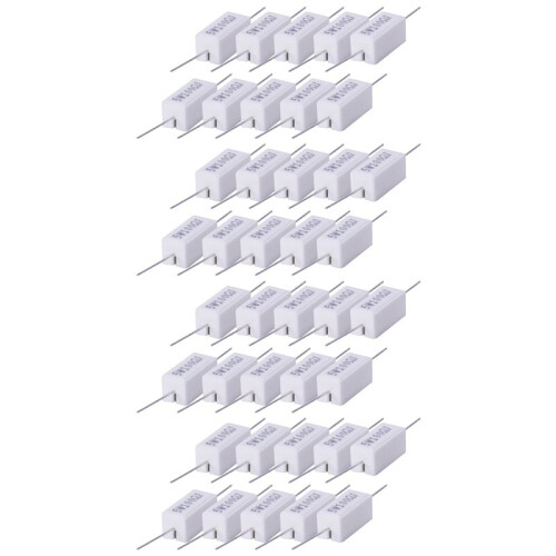 40X Wirewound Ceramic Cement Resistors 100 Ohm 5W Watt 5%