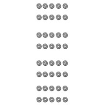 40Pcs Miniature Sealed Metal Shielded Metric Radial  Bearing Model: MR52-ZZ 2X5X2.5mm