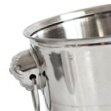 2X Edelstahl Ice Punch Bucket Wein BierküHler ChampagnerküHler Tragbare Bar Party Club EisküBelbehälter 3L