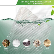 8x MD1-0034 Replacement Humidifier Wick Filter Compatible for Evaporative Humidifier Models Evap40,Evap2,EV100 and More