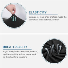 3X Office Chair Cover Computer Chair Boss Chair Cover Modern Simplism Style High Back Large Size (Chair Not Included)