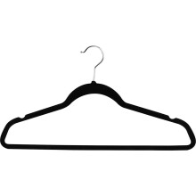 Premium Non Slip Velvet Hangers - Heavy Duty - Coat Suit Hangers - Black ( 50 Pack )