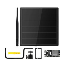 Kit de Carte de Développement à Énergie Solaire avec Boîtier Étanche pour Meshtastic/MeshCore et Nœud Mesh T114 (Sans Batterie, 915 MHz)