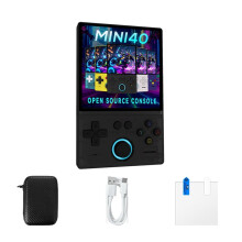 Console de Jeux Rétro MINI40, Écran IPS HD 4 Pouces, Système Linux Open Source, de 18 000 Jeux, de 30 Émulateurs, Carte Mémoire 64 Go A