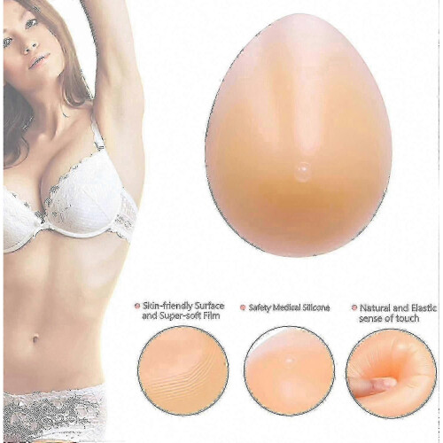 (500g-D) Silicone Breast Forms For Mastectomy Crossdressing - Bra Enhancer Inserts (1 Piece) - Ja 2