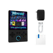 MINI40 Console de Jeux Rétro 4 Pouces, Système Linux Open Source, 128 Go, de 22 000 Jeux Compatibles, de 30 Émulateurs A