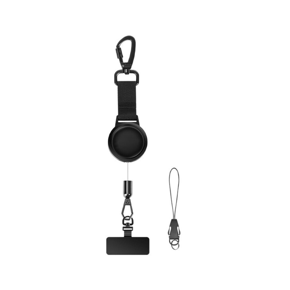 Anti-Theft Phone Tether, Retractable Steel Cellphone Strap With Locking Carabiner & 360 Metal Tab. 6032943254206