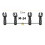 4 in 1 Microphone Clip Stereo T-Bar Thread Adapter Bar Mount Stand for Interview Speech Chorus Studio Live Recording 3