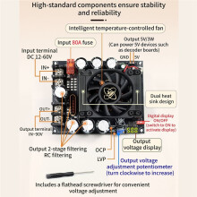 8-32V 900W 30A - Boost Converter Module Adjustable Step Power Supply Audio Amplifier Voltage Regulator