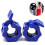 (Blue) 2pc Gym Barbell Clamps Quick Release Barbell Collar Clips For Training 2