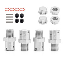 Kit de Conector de Atualização de Carro RC de 13 mm para Arrma1/8Kraton Typhon para Acessórios de Atualização de Carro RC BigRock 1/7 Prata