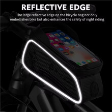 WEST BIKING Bicycle Bag Cycling Top Front Tube Frame Bag Waterproof 6.5 Inches Phone Case Storage Touch Screen MTB Road Bike Bag