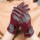 (light grey) Women's Solid Color Leather Gloves Warm Winter Protection Outdoor Accessories 2