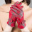 (light grey) Women's Solid Color Leather Gloves Warm Winter Protection Outdoor Accessories 5