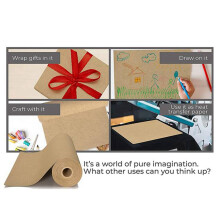 Kraftpapierrolle - Perfekt für Verpackung, Umzug, Geschenkverpackung, Versand, Paket, Wandkunst, Bulletin Boards, Bodenbelag