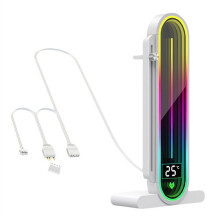 COOLMOON Grafikkartenständer GH3 PRO Temperaturanzeige Stützrahmen ARGB Vertikal Verstellbarer Grafikkartenständer,A