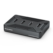 Blueendless Boîtier SSD M2 4 Baies Type C USB3.2 10 Gbit/S M.2 NVME  Ngff Boîtier SSD en Alliage D'Aluminium Double Protocole Prise UK