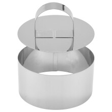8 Pcs Cooking Ring Set,Stainless Steel Cake Mold,Baking Mold with Press Cover,for Cooking Crumpets/Mousse/Desserts