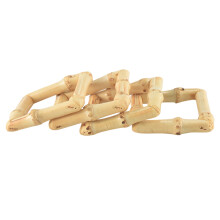 Lot de 4 Ronds de Serviette en Bois de Bambou, Porte-Serviettes Naturel en Rotin Fait à la Main, DéCorations de Table