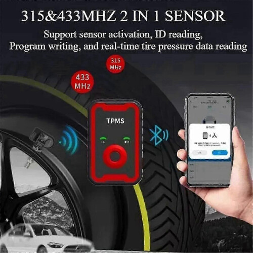 Programable Tpms Sensors 2 In 1 433mhz+315mhz Support Programing with Cell Phone Tool 2