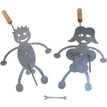 Bâton à RôTir, Bâtonnets de Hot-Dog en Acier Inoxydable pour Feu de Camp, Outils de Foyer Amusants pour le Camping, Outils de Barbecue Fantaisie