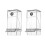 Automatic Transparent Bird Feeder, No Mess Automatic Bird Feeder Transparent Food Container Cage Drinker 1