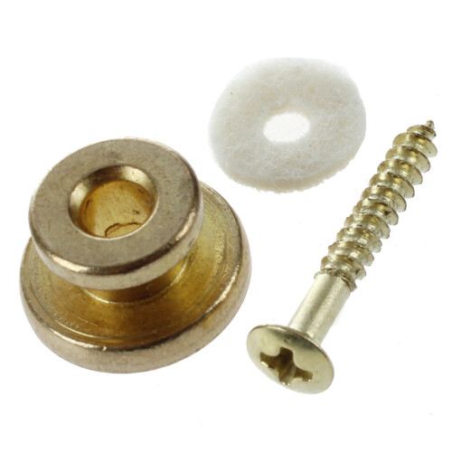 6pcs Golden Strap Button w/ Mounting Screw for Guitar Mandolin 1