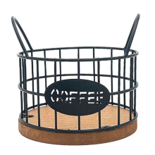 CoffeePod Holder Coffee Pod Containers Coffee Bar Accessories Metal Coffee Pod Basket Organizer for Kitchens CountertopA