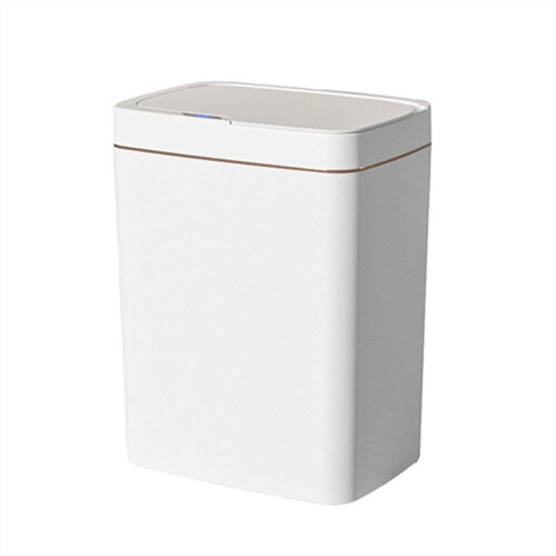 15L Auto Motion Sensor Rubbish Can Automatic Trash Bin Waterproof Quiet Wastebasket Rechargeable for Kitchen Bathroom A