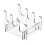 Dish Drying Rack, Arcylic Dish Drainer, Large Capacity Storage Space Saver, Single Tier Dish Holder, 3Grids 1