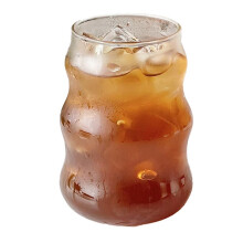 6 Stück Glasbecher, Hitzebeständig, Trinkgeschirr, Transparent, für Tee, Saft, Milch, Kaffeebecher, Zuhause, Wassergläser, Becher, B
