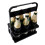 6 Hole Foldable Beer Bottle Holder, Handle Portable Use Wine Storage Rack, Bar Drink Holder Container Black 1