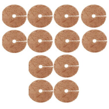 12 Pcs Coconut Fibers Mulch Tree Protector Mat,14.5 Inch Coir Plant Protectors From Animals Tree Protection Plant