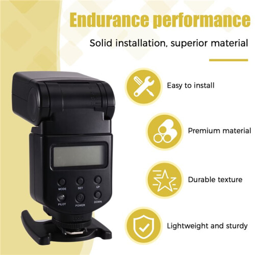 Flash Speedlite GN40 Adjustable LED Fill Light -Camera Flash Replacement for   DSLR Cameras 1
