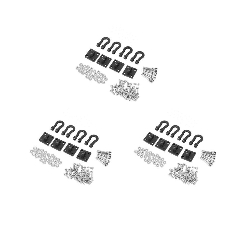 12Pcs Trailer Towing Buckle Tow Shackle Hook For 1/10 Rc Rock Crawler Axial Scx10 Trx4 D110 Rc Car Truck 6033601600809