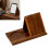Desktop Organiser Triangular Wooden Bookstand with Drink-pine 3