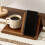 Desktop Organiser Triangular Wooden Bookstand with Drink-pine 7