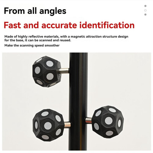 Magnetic Marking Hexagonal Sphere 10 3D Scanner Target Points Reflective Marking Points   20pcs 2