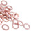 100 Pcs Copper Crush Washer Flat Seal Ring Fitting 6mm X 10mm X 1mm 8