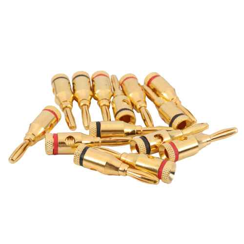 14 Pairs, Open Screw Banana Plugs for Speaker Cable 2