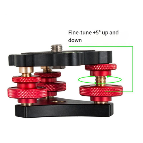 2X Tripod Leveling Base Leveler Adjusting Base Panning Level Plate DSLR Camera Adjustment Table Base 2