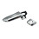 2X Car Front Door Outer Handle Chrome Left&Right for  Hiace Van 2005-2018 Commtuer Quantum 6