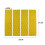 8Pcs/Lot Surfing Front Traction Pad- Surfboard Deck Grip Mat Replacement with Adhesive (Yellow) 7