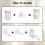 3 Set Replacement Roller Blind No Drilling 17 mm Roller Blind Holder Window Double Roller Blind Clamp Holder Chain Hoist 4