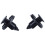 100 X Clip Plastic Black  Mudguard for  Teana Tiida 5