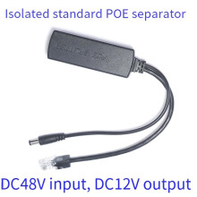3X Gigabit PoE Splitter 10/100Mbps POE Splitter Output 12V Power over Ethernet IEEE 802.3af Black