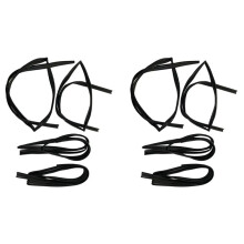 2X Door Glass Run Sealing Strip for  Land  LX450 Weatherstrip 68141-60010 68151-60010 68142-60011