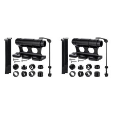 2X Bicycle Rack Car Roof-Top Mount Racks Road Bike Carrier Front Fork Quick Release Fixed Clip Parking Rack Bracket