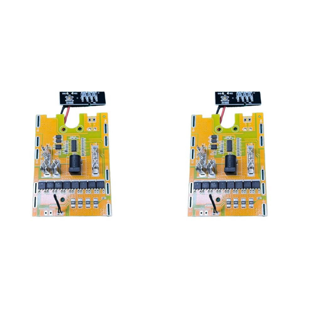 2X For 18650 Battery Protection Board 21V 8Mos Temperature Controlled Battery Protection Board For 4713332088566